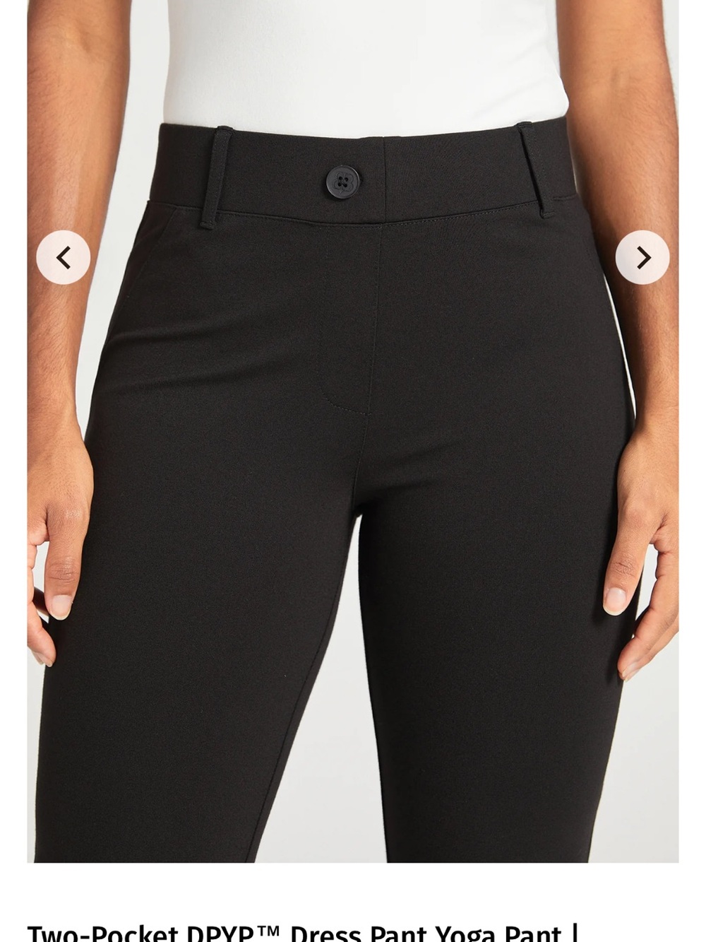 Betabrand Boot Cut Classic Dress Pant Yoga Pant (Black)